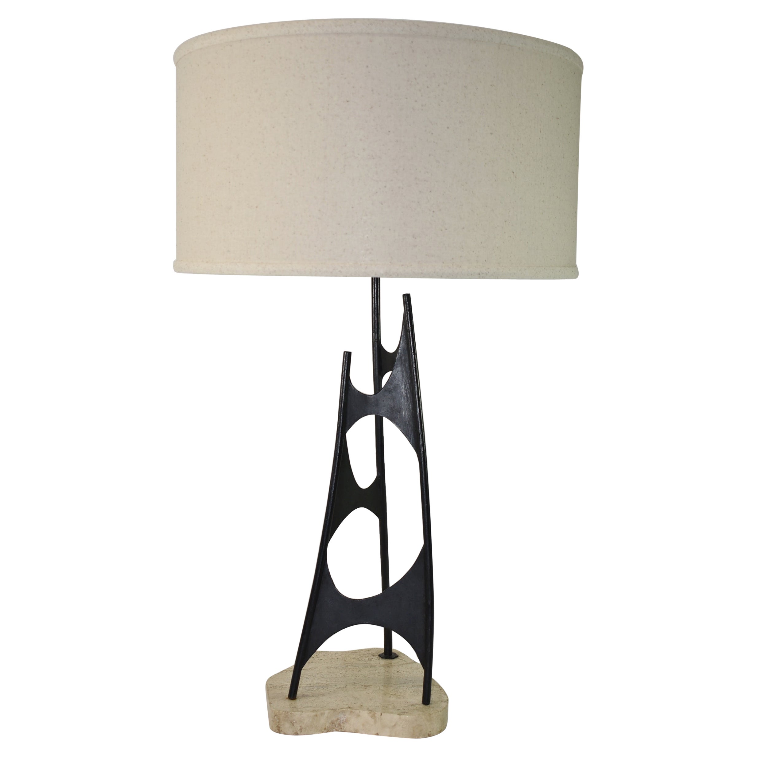Maurizio Tempestini Modern Sculptural Steel Table Lamp