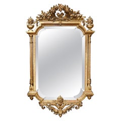 A 19th Century French Napoléon III Giltwood Mirror