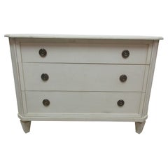 Vintage Gustavian Style 3 Drawer Chest