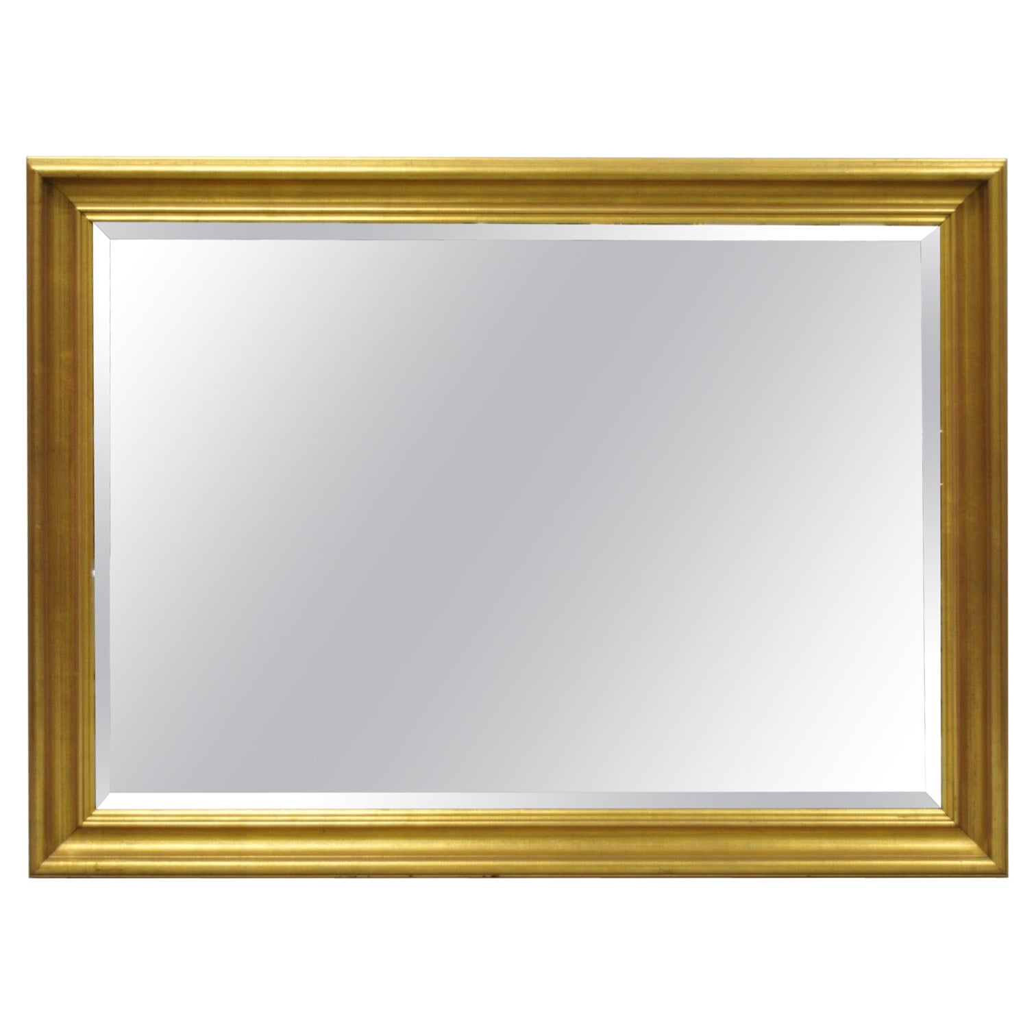 Vintage French Style Wood Frame Gold Leaf Wall Mirror For Sale