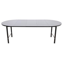 Retro Paul McCobb for Calvin Black Lacquered Extension Dining Table, Newly Refinished