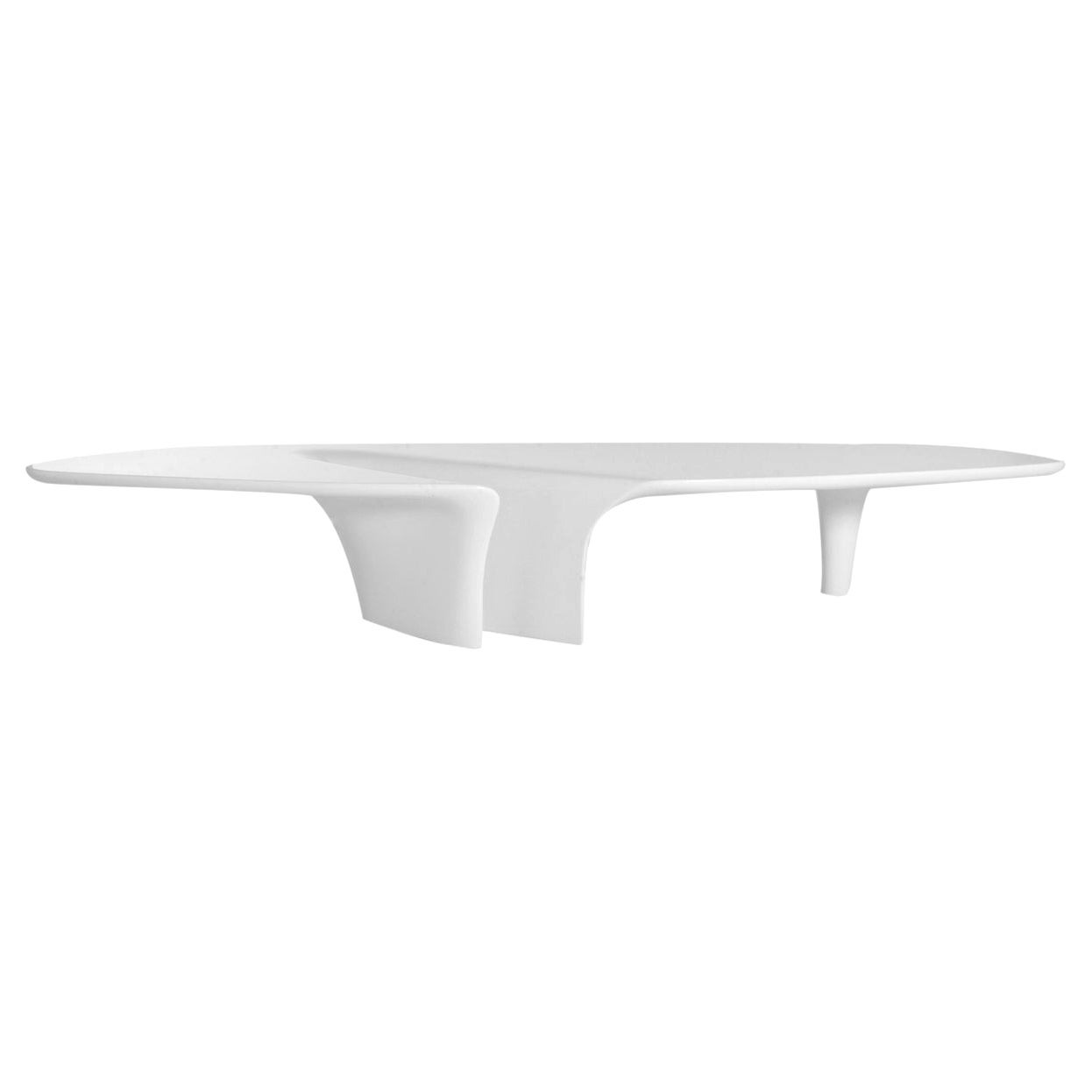 Table basse en cascade de couleur blanche par Driade