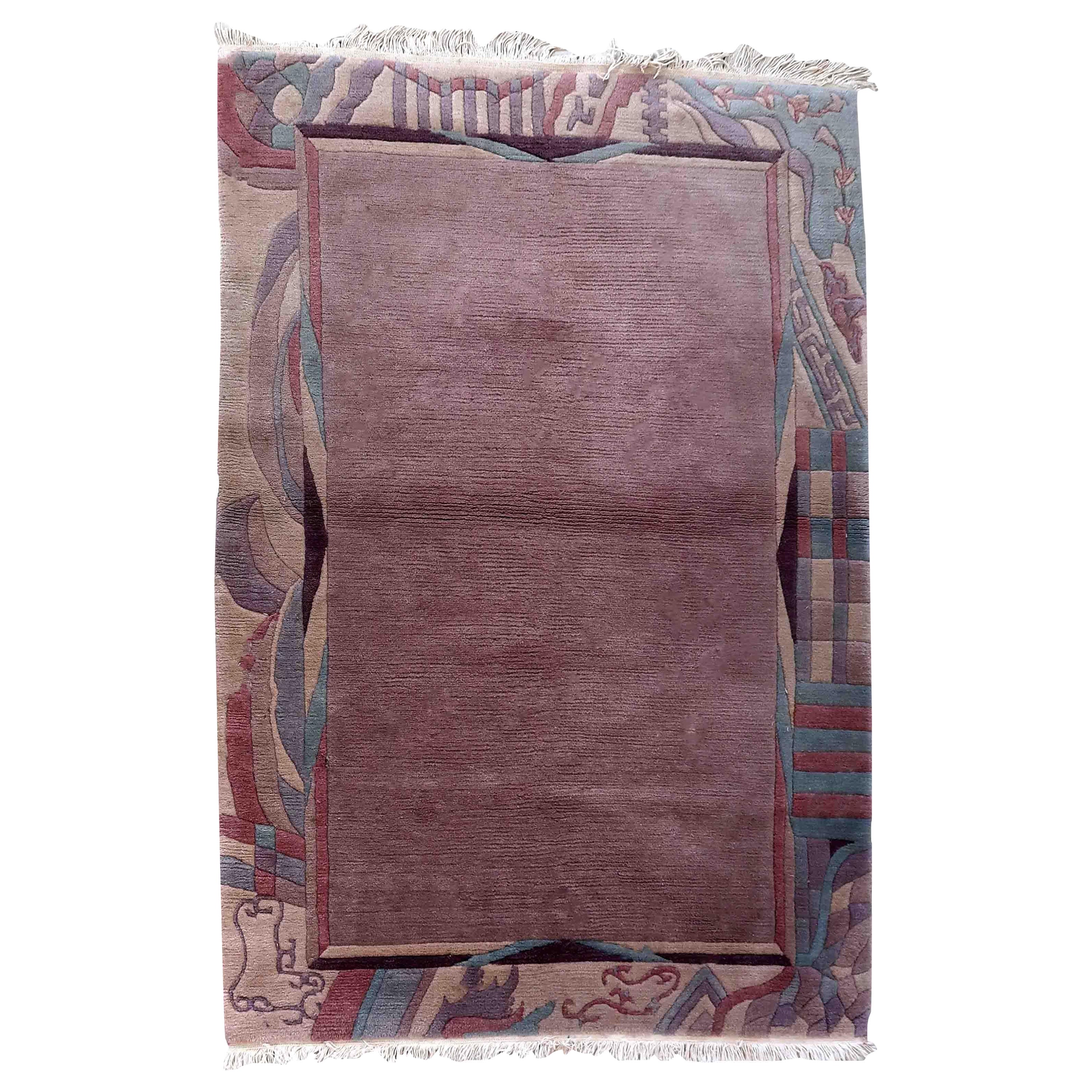 Handgefertigter tibetisch-khadenischer Vintage-Teppich, 1960er Jahre, 1C892 im Angebot