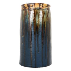 Stand pour Umbrella en poterie ancienne des années 1920 par Joseph Talbot, estampillé