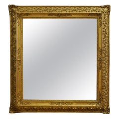 Lovely Square Gilt Rococo Wall Mirror