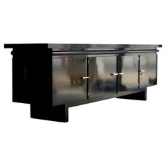 Antique Early 20th Century Ebonised Art Deco Sideboard