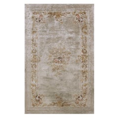 1980s Chinese Silk Carpet ( 3' x 5'2" - 91 x 157 cm )