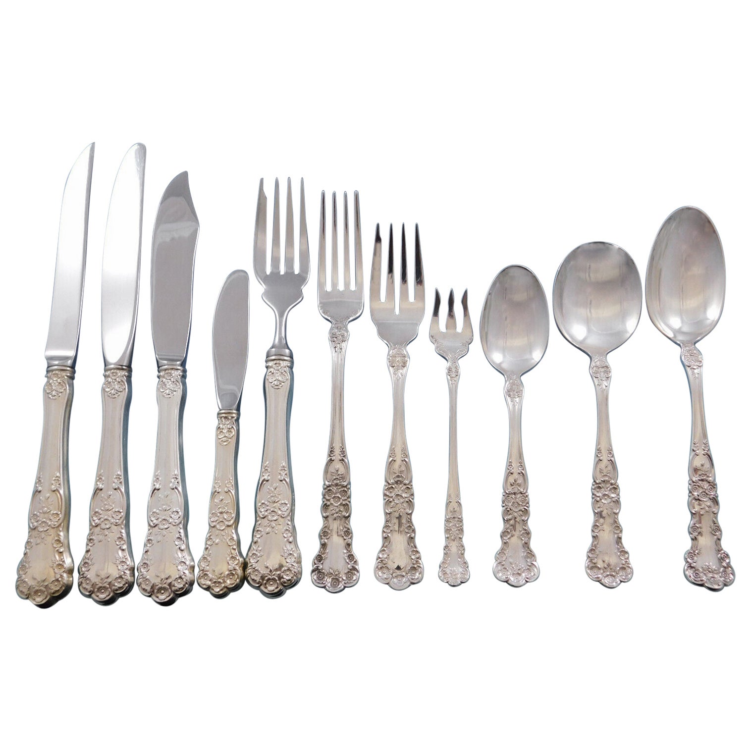 Buttercup by Gorham Sterling Silver Flatware Set for 16 Service 200 Pcs Unused