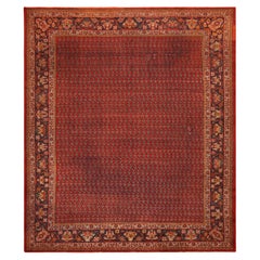Antique Persian Mahal Rug. Size: 11 ft 6 in x 12 ft 10 in