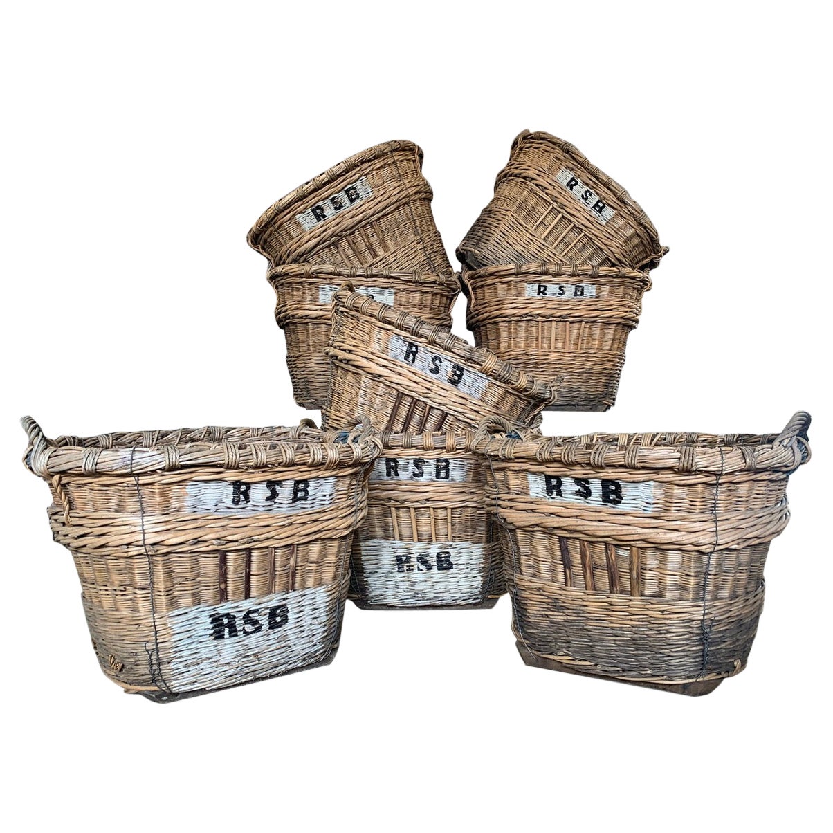 1920's  Champagne Harvest Baskets