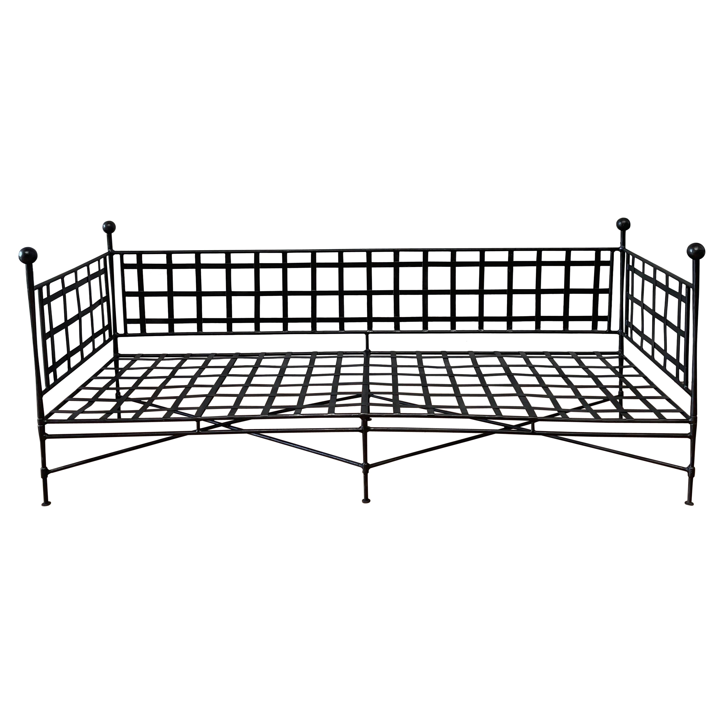 Custom Made Forged Iron European Style Sofa Daybed