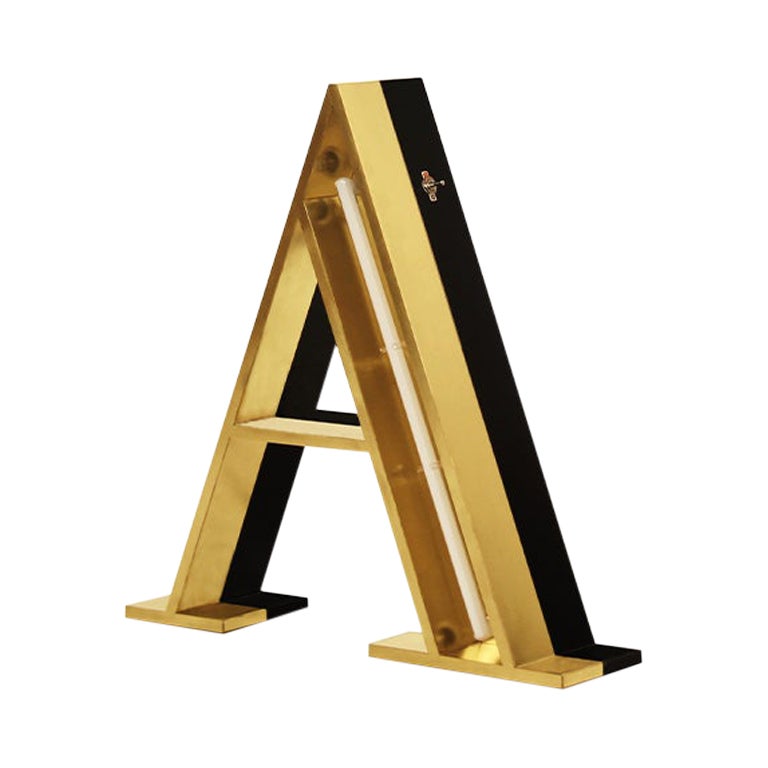 Letter a Graphic Lamps For Sale