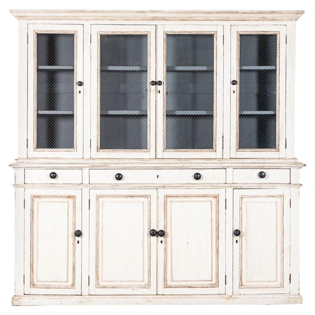 19thC English Oak Glazed Chemist Shop Display Cabinet