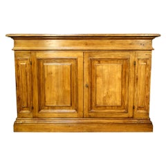 18th Century Style ROMA Old Walnut Credenza with Natural Finish, Custom Line