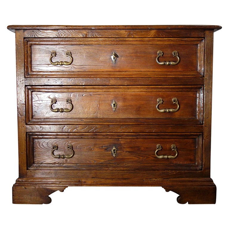 18th C Style Italian Old Chestnut 3 Drawer Cassettone Dresser to order