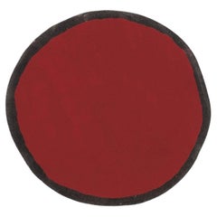 Small Nanimarquina 'Aros' Round Rug in Red and Black