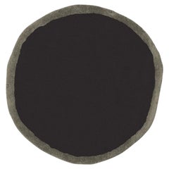 Small Nanimarquina 'Aros' Round Rug in Black and Gray