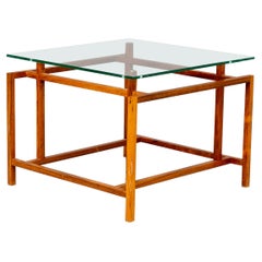 Henning Nørgaard Mahogany and Glass Coffeetable for Komfort