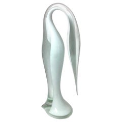 Retro Renata Anatra Murano Art Glass Stylized Bird Figurine Signed