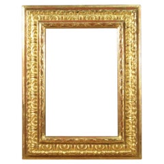 20th Century Carved and Gilded Wood and Plaster Italian Frame, 1940