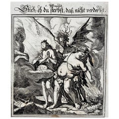 Danza della morte, "Stirb...", Conrad Meyer, Incisione magistrale