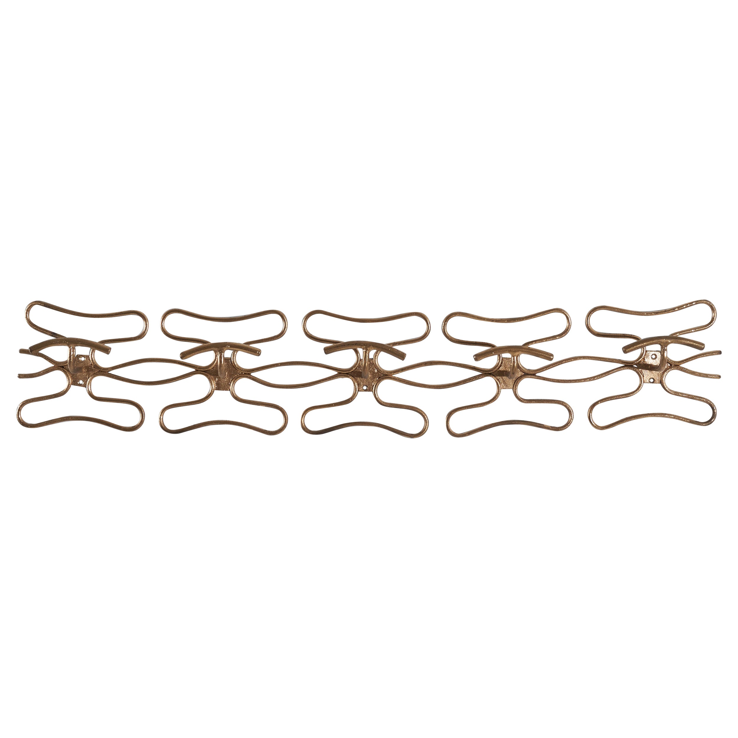 Italian Designer, Coat Rack, Brass, Italy, 1940s