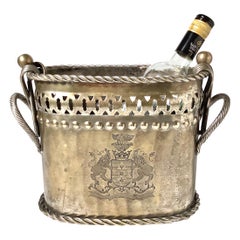 Vintage English Double Bottle Wine and Ice Holder