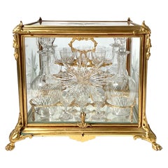 Elegant 19th Century Glass and Ormolu Tantalus, France, 1890