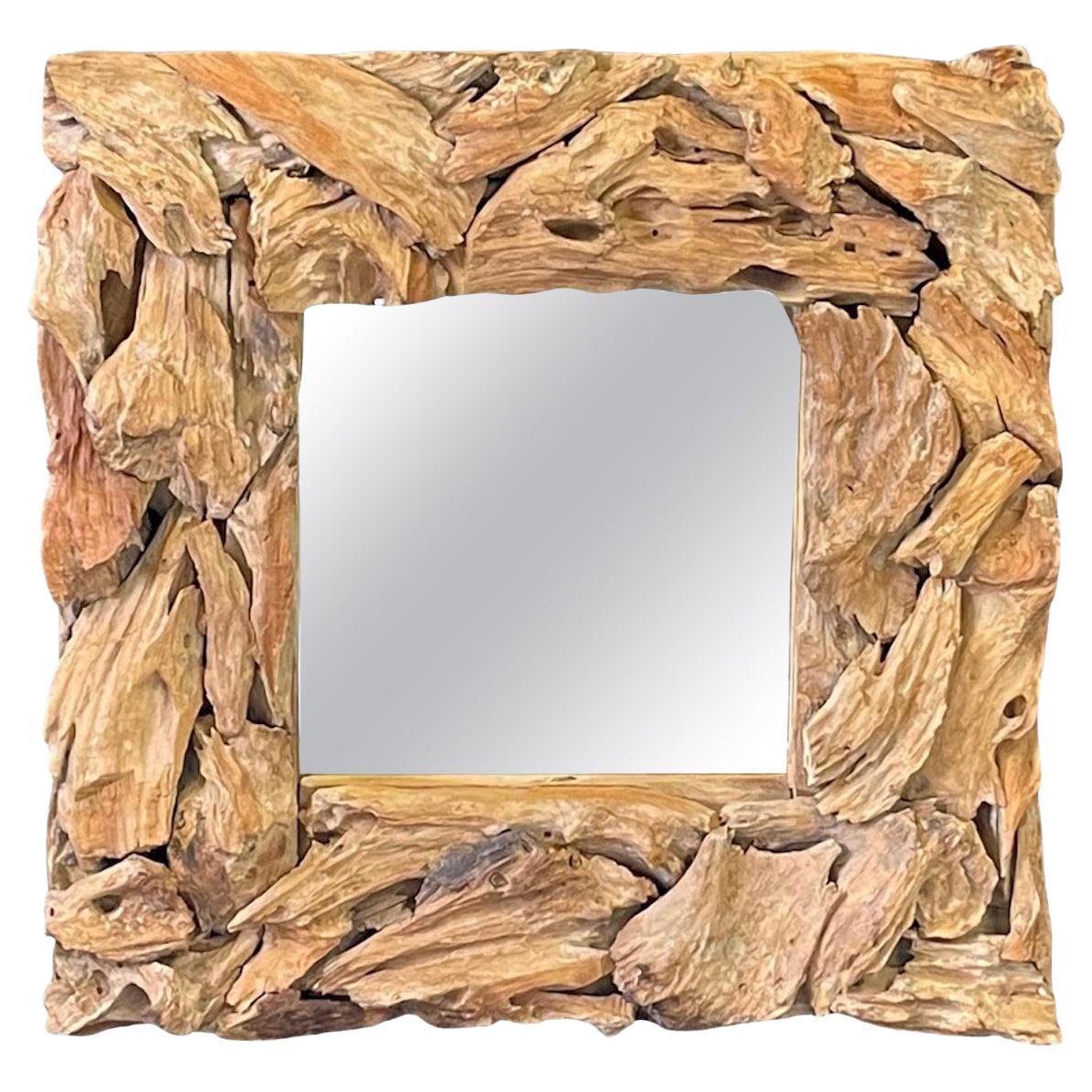 Handcrafted Driftwood Mirror Frame