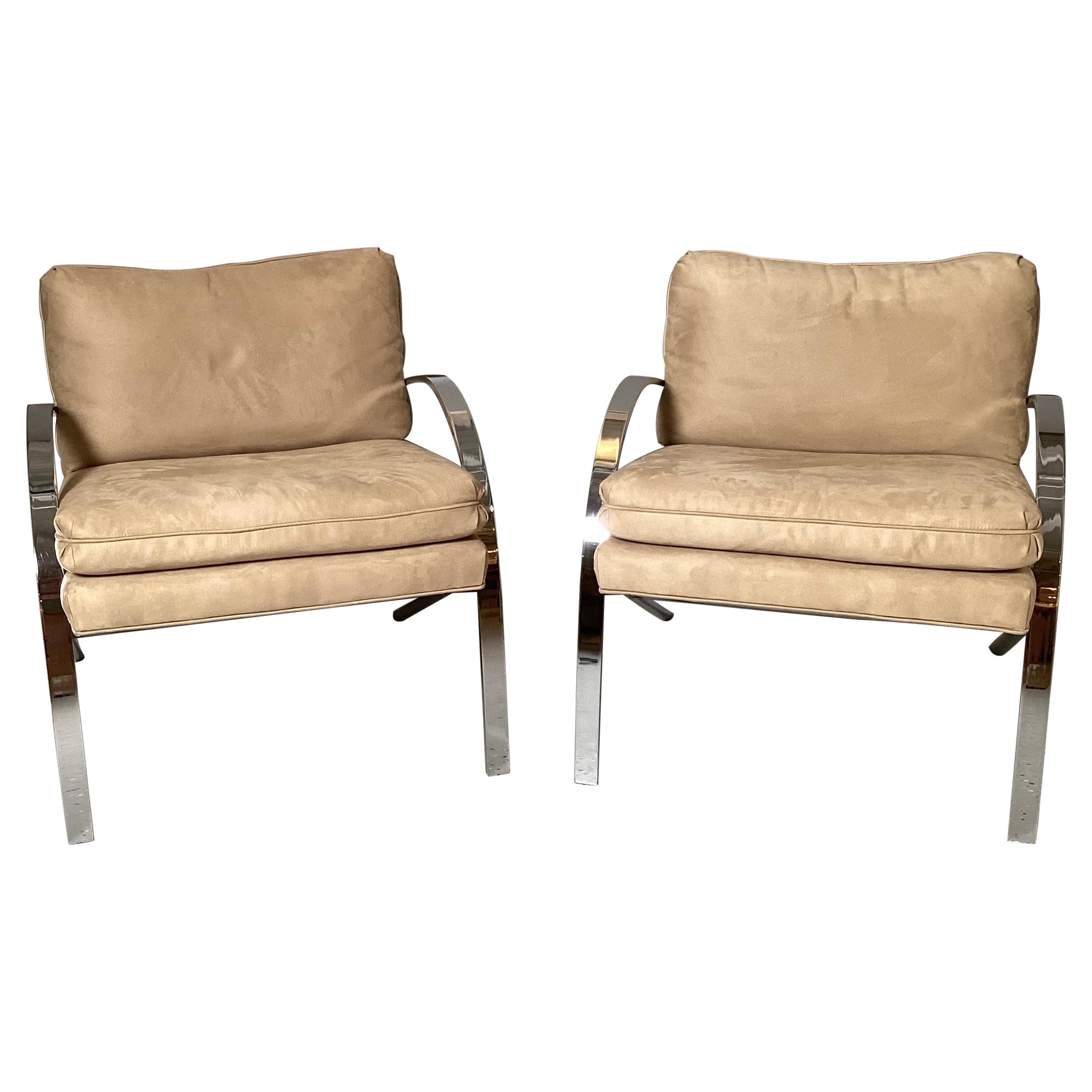 Pair of Paul Tuttle Arco Lounge Chairs