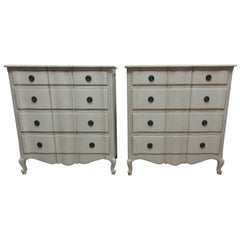 2 Rococo Style 4 Drawer Chest