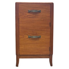 Retro Mid-Century Modern Accent Table Dovetail Drawers Circa 1950s - 1970s.