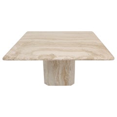 Italian Travertine Coffee Table, 1980's