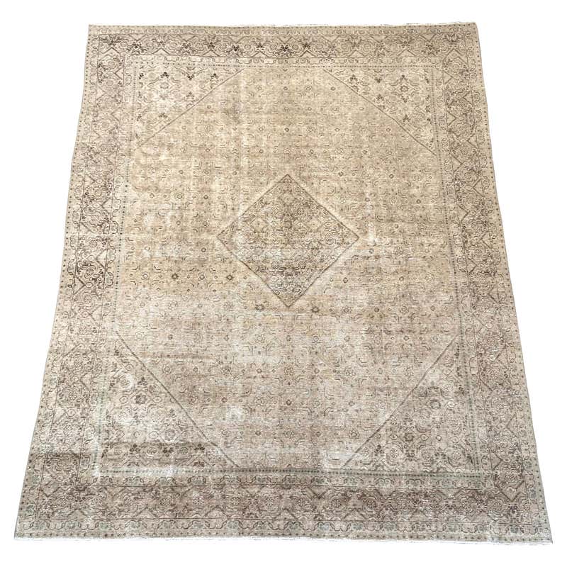 Pale Turkish Room size Rug For Sale at 1stDibs