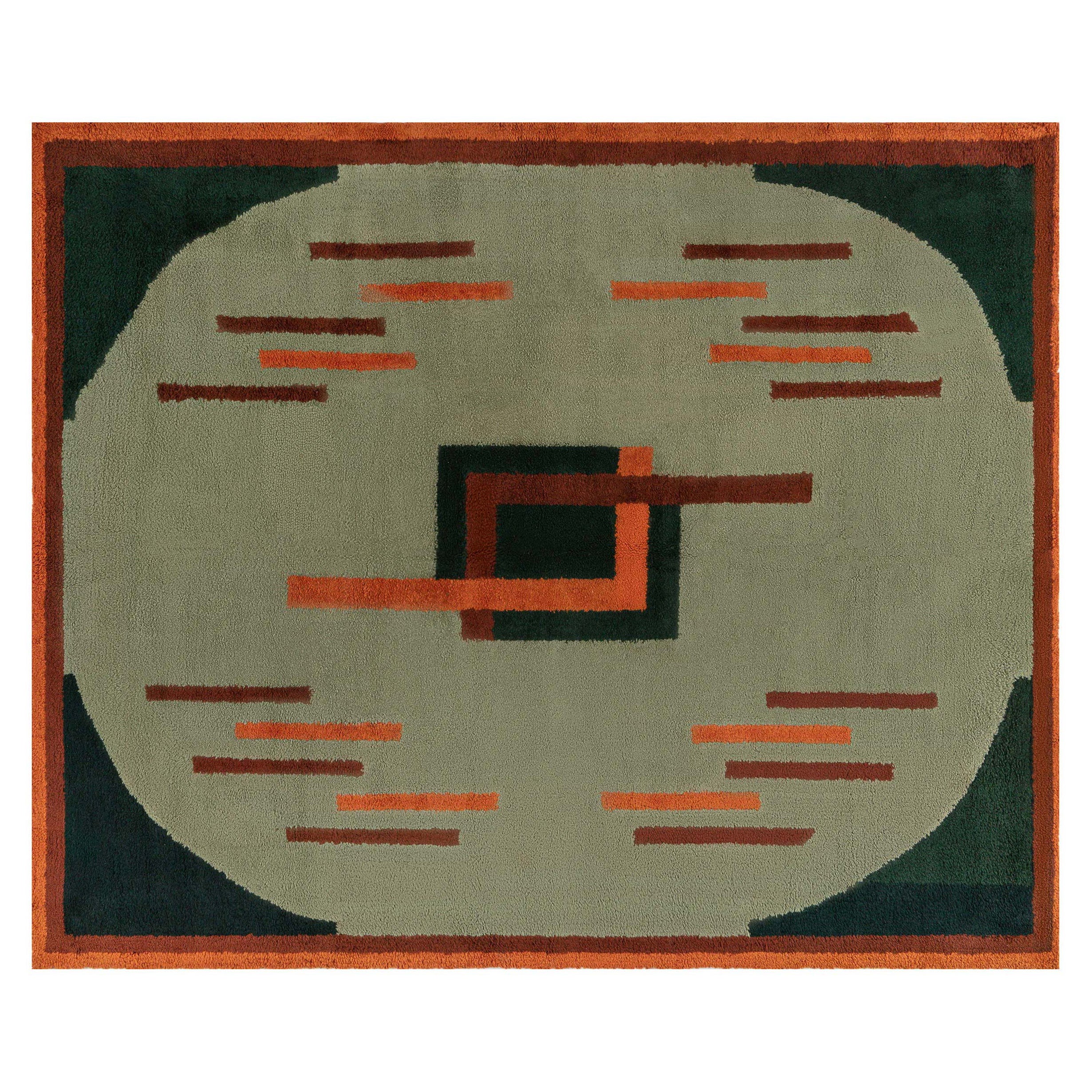 Vintage French Art Deco Rug