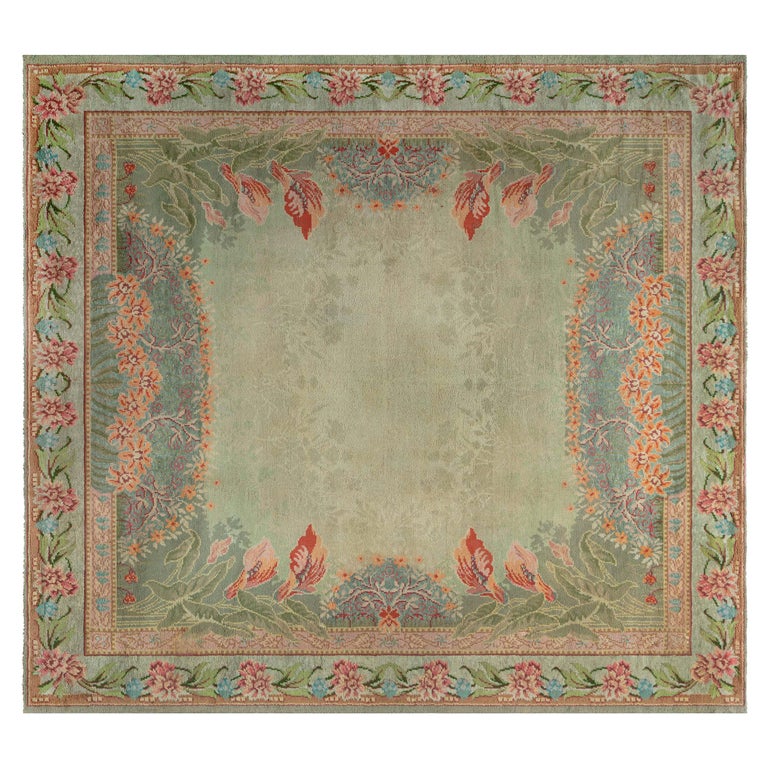 Doris Leslie Blau Collection Rare Viennese Secessionist Rug For Sale at