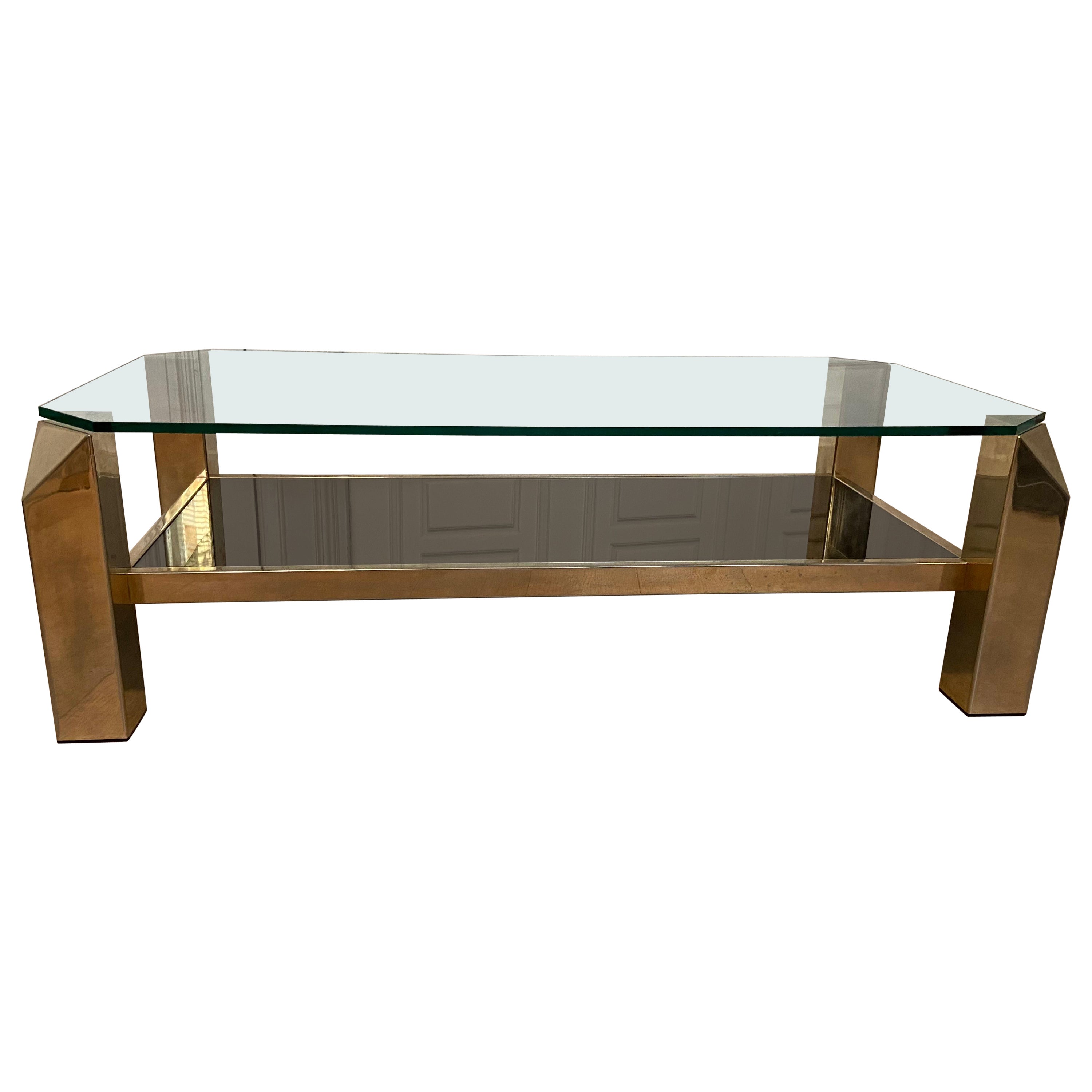 Belgo Chrom Coffee Table Gilded with 23K Fine Gold