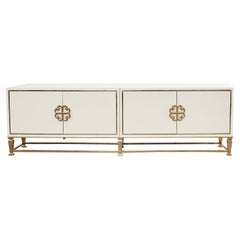 Caracole Social Media Entertainment Lacquered Console Credenza