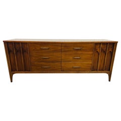 Mid-Century Kent Coffey Perspecta Walnut Triple Dresser