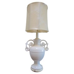 Porcelain Monumental Vasiform Blanc de Chine Jean Michel Frank Style Lamp