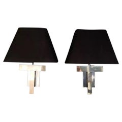 Vintage Pair of Lumica Wall Lamps, Italy, 1970s