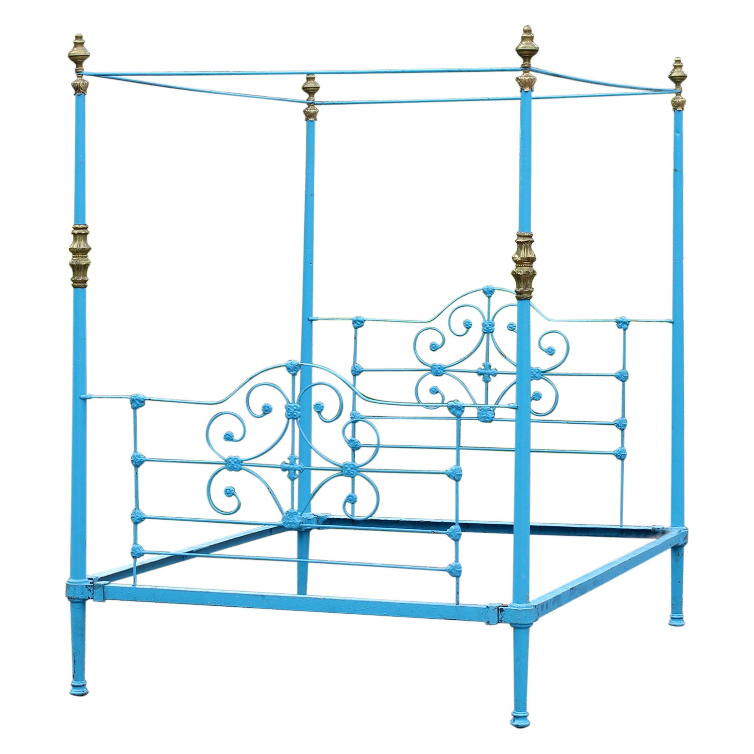 Cast Iron Four Poster Bed, M4P41