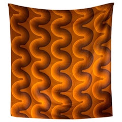 Retro Verner Panton ‘Curve’ Textile for Swiss Mira-X, 1970s