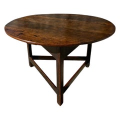 Antique Stunning Large 18th Century Oak Cricket Table