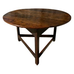 Stunning Large 18th Century Oak Cricket Table