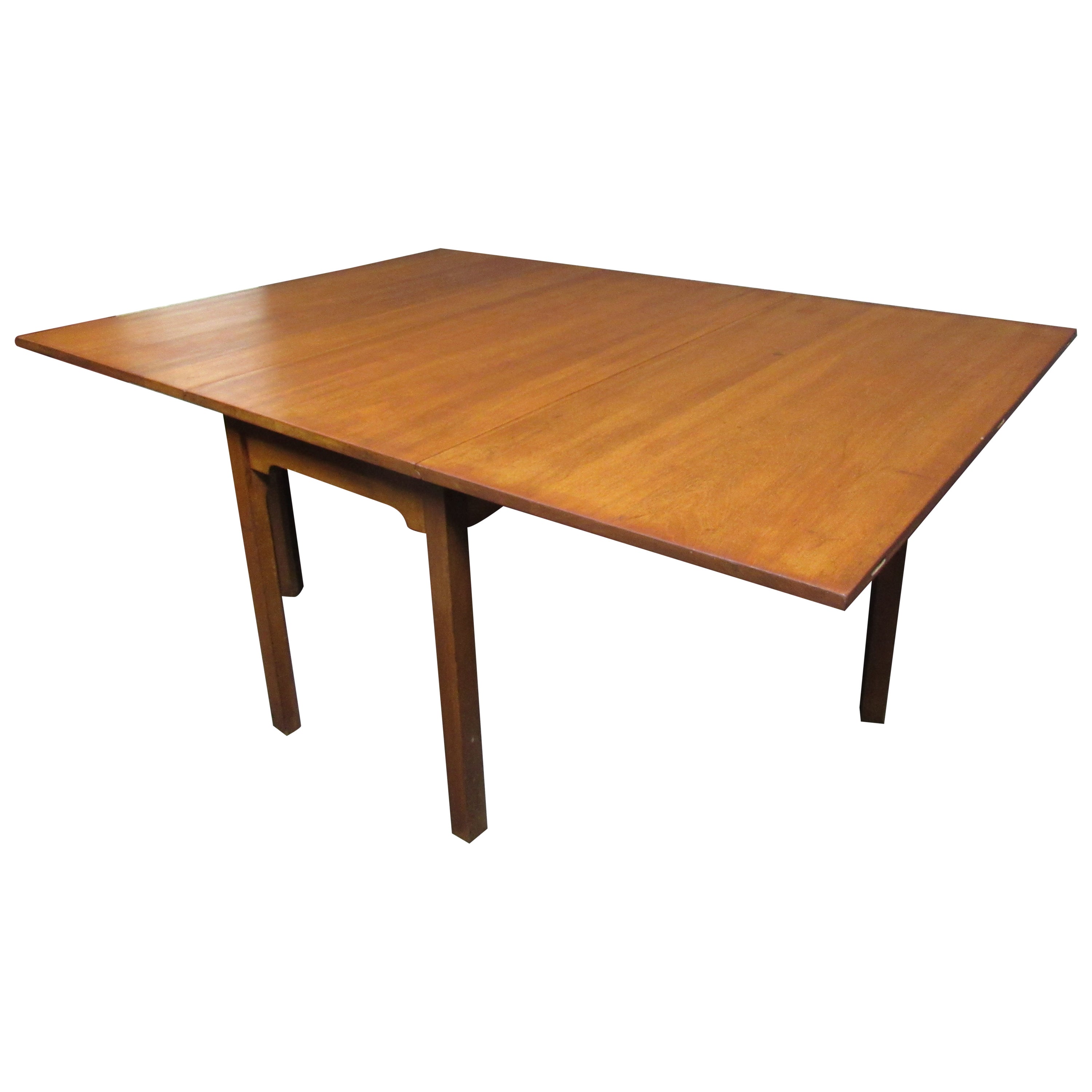 Mid-Century Modern Drop Leaf Dining Table