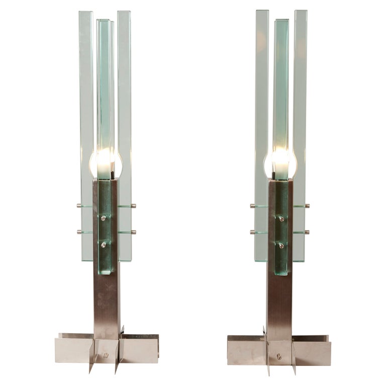 Pair of Large Gallotti and Radice Table Lights, C1965 For Sale