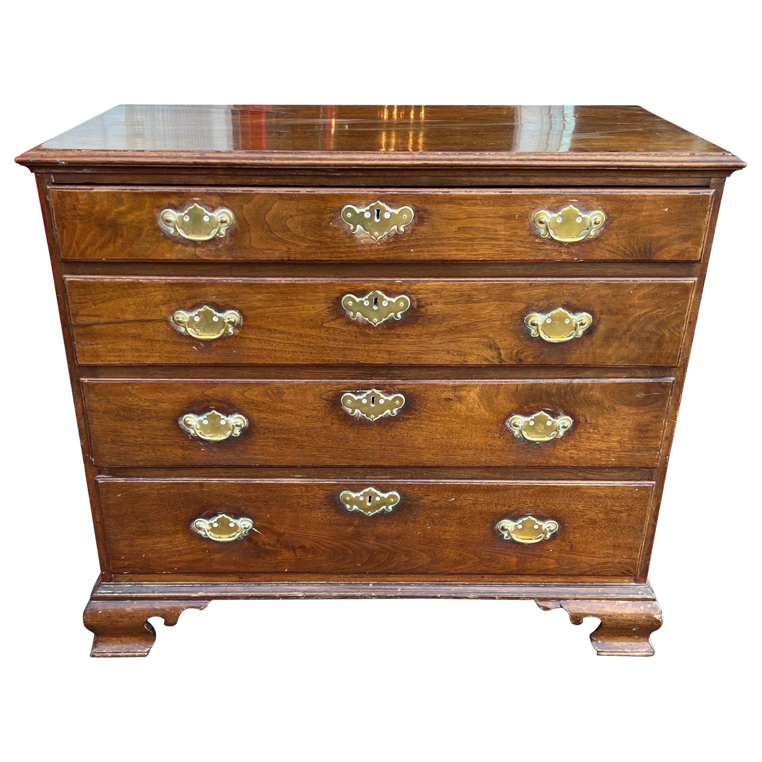 18th Century American Walnut Chest, Possibly Virginia