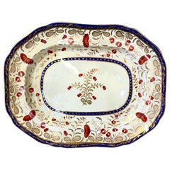 Antique English Copeland 'Spode' Hand Ptd. Porcelain Imari Decor Large Platter