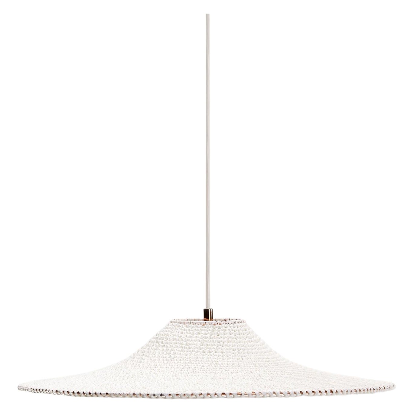 BAMBOO SS01 Pendant Light Ø80cm/31.5in, Hand Crocheted in Bamboo Paper